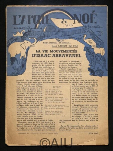 L’Arche de Noé N°1 (Juin 1946)